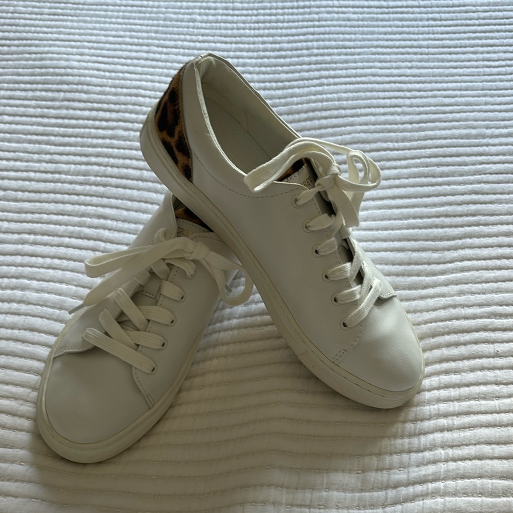 J.Crew sneakers with cheetah print detail